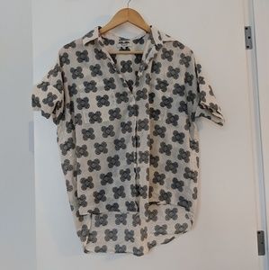 Madewell short sleeve courier shirt s